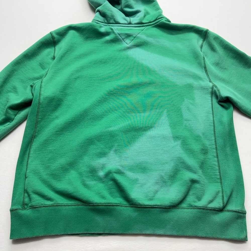 Tommy Hilfiger Heavyweight Collegiate Logo‎ Hoodie Men XXL Green - Picture 9 of 16